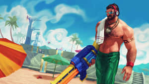 Beachside_ Water_ Gun_ Fun Wallpaper