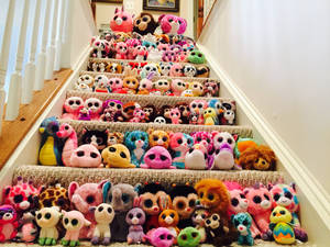 Beanie Boos On Stairs Wallpaper