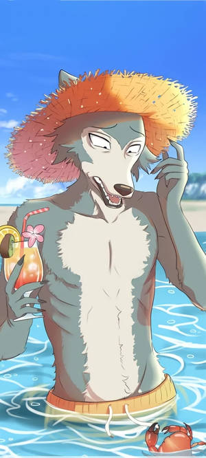 Beastars Legosi In Beach Wallpaper