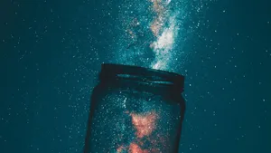 Beautiful Aesthetic Glass Bottle Wallpaper