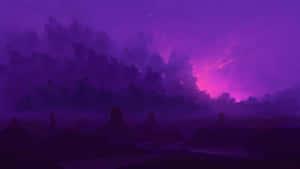 Beautiful Aesthetic Purple Sky Wallpaper