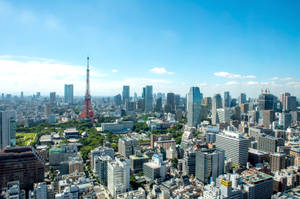 Beautiful City View Of Tokyo During Daytime Wallpaper