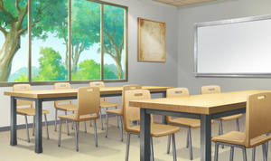 Beautiful Classroom Graphic Art Wallpaper