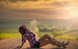 Beautiful Country Girl Wallpaper