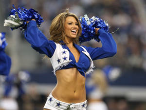 Beautiful Dallas Cowboys Cheerleader Wallpaper