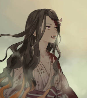 Beautiful Demon Nezuko Wallpaper