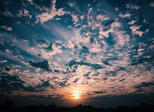 Beautiful Golden Hour Clouds Wallpaper