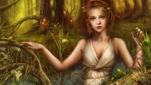 Beautiful Hd Goddess Artwork Wallpaper