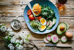 Beautiful Healthy Food Cooking Wallpaper
