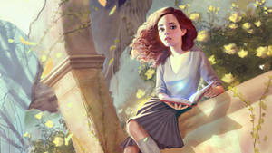 Beautiful Hermione Granger Art Wallpaper