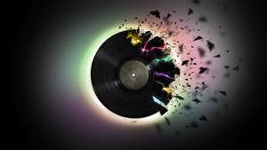 Beautiful Music Broken Vinyl Record Wallpaper