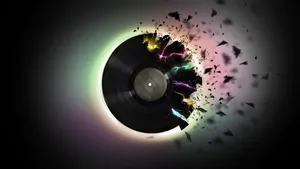 Beautiful Music Broken Vinyl Record Wallpaper