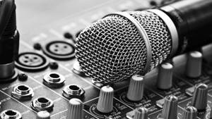 Beautiful Music Mic And Mixer Wallpaper