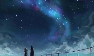 Beautiful Night Sky In Your Lie In April Hd Wallpaper