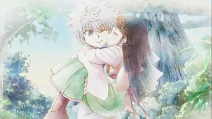 Beautiful Photo Of Killua And Sister Wallpaper