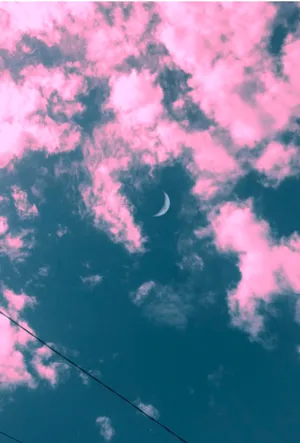 Beautiful Pink And Blue Aesthetic Wallpaper Wallpaper