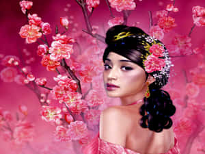 Beautiful Pink Sakura Blossoms Wallpaper