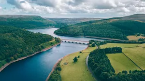 Beautiful Riverscape And Sky Wallpaper