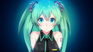 Beautiful Sad Hatsune Miku Hd Wallpaper
