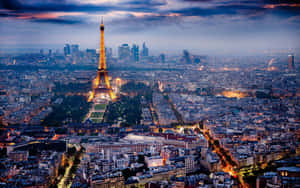 Beautiful Skyline Of Paris Wallpaper