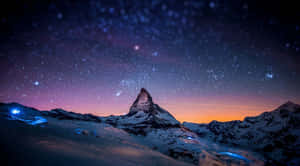 Beautiful Winter Night Macbook Default Wallpaper