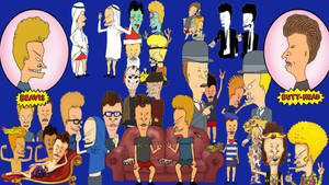 Beavis And Butt Head Adventure Collage Wallpaper