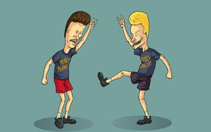 Beavis And Butt Head Hand Horns Wallpaper