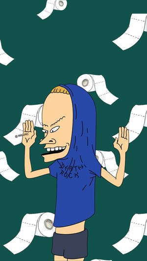 Beavis And Butt Head Tissue Rolls Wallpaper