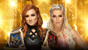 Becky Lynch Vs Charlotte Flair Wallpaper