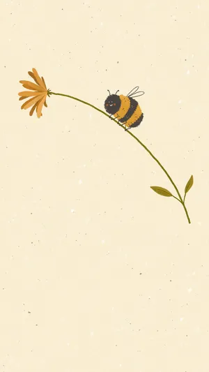 Bee Vintage: A Timeless Charm Wallpaper