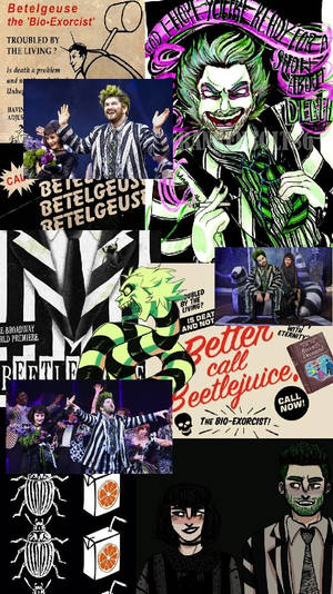 Beetlejuice Collage Poster Wallpaper