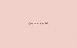 Beige Aesthetic Laptop With Quote Wallpaper