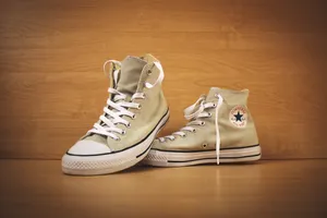 Beige High-cut Converse Wallpaper