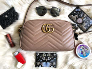 Beige Leather Bag Gucci 4k Wallpaper