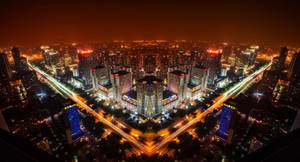 Beijing City At Night Wallpaper