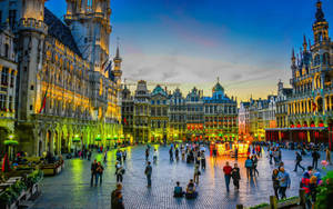 Belgium Grand Place Plaza Wallpaper