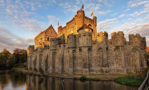 Belgium Gravensteen Castle Wallpaper