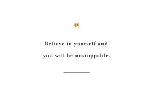 Believe In Yourself Inspirational Desktop Wallpaper