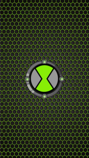 Ben 10 Omnitrix Hexagonal Background Wallpaper