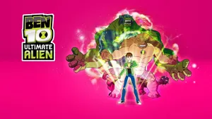 Ben 10 Ultimate Alien Pink Wallpaper