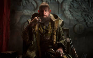 Ben Kingsley Sitting On Throne Iron Man 3 Wallpaper