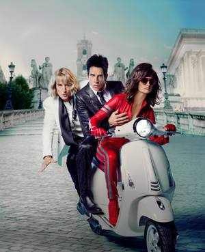 Ben Stiller With Owen And Penelope Wallpaper