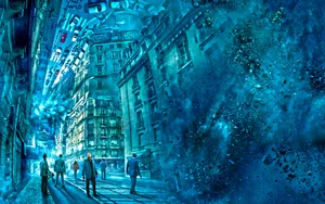 Bending Reality Cityscape Inception Wallpaper