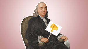 Benjamin Franklin Funny Art Wallpaper