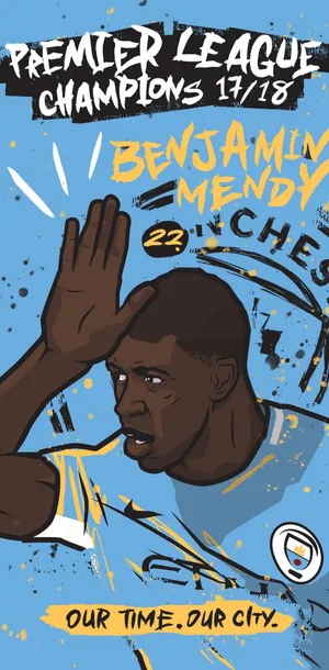Benjamin Mendy Digital Vector Art Wallpaper