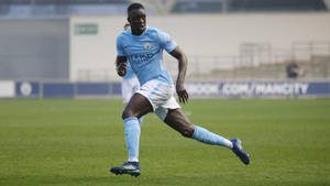 Benjamin Mendy Light Blue Etihad Jersey Wallpaper