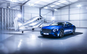 Bentley Luxury Car And Plane Wallpaper