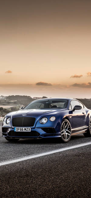 Bentley Under Pastel Sky Iphone Wallpaper