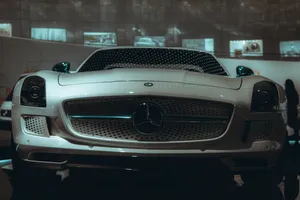 Benz 4k Silver Car Wallpaper