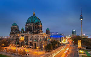 Berlin Evangelical Parish Cityscape Wallpaper